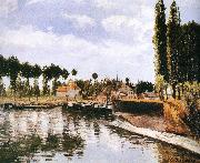 Camille Pissarro Pang plans Schwarz lake oil painting reproduction